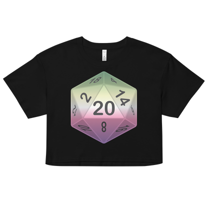 Pride Dice - Genderfae Women’s crop top