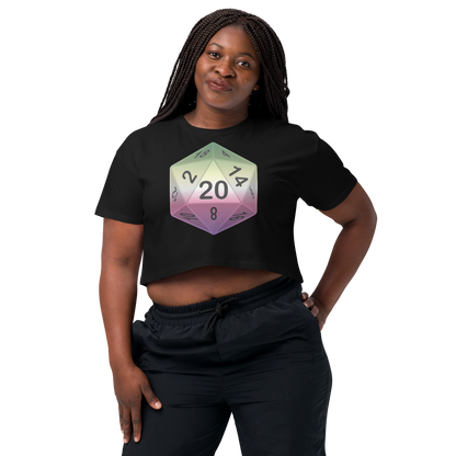 Pride Dice - Genderfae Women’s crop top