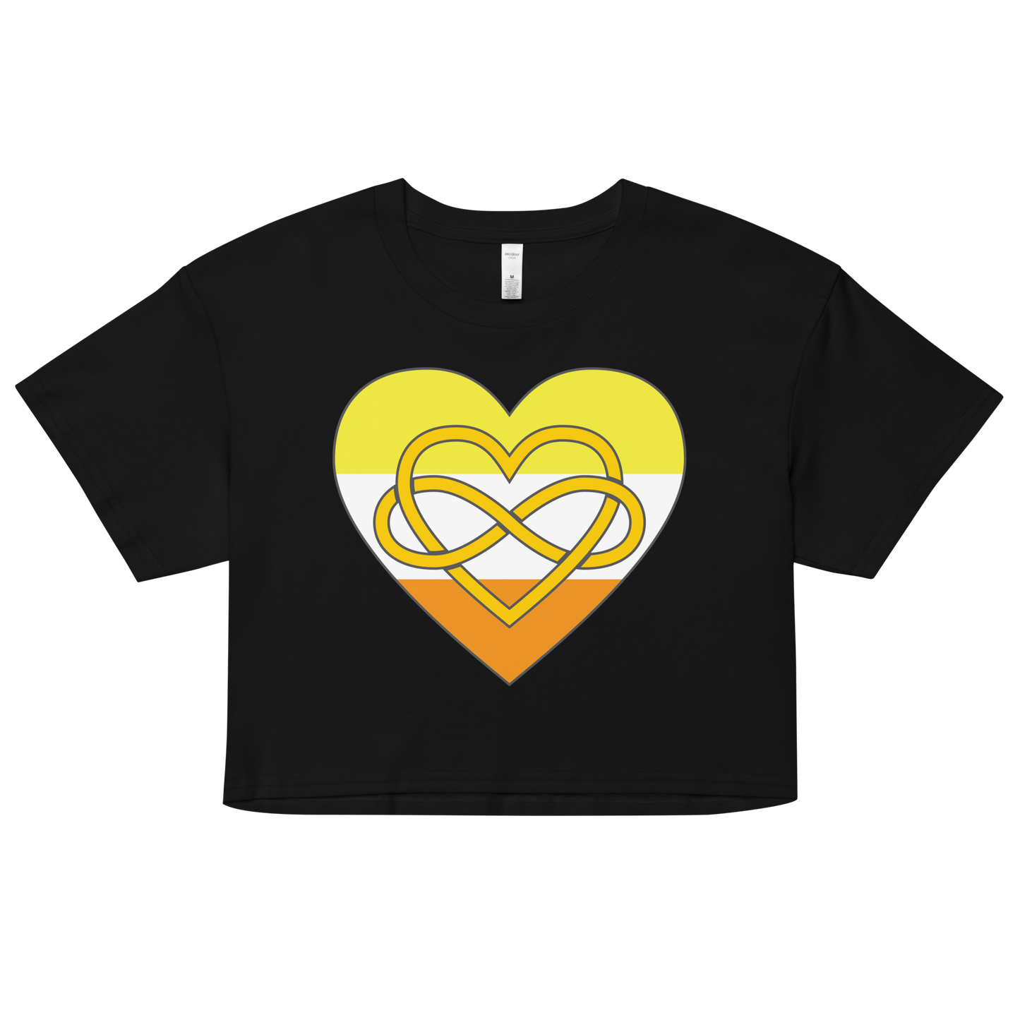 Polyamory Infinity Heart Maverique Pride Women’s crop top