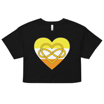 Polyamory Infinity Heart Maverique Pride Women’s crop top