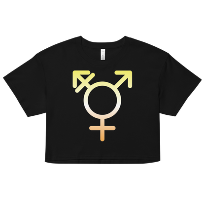 Transgender Symbol - Maverique Pride Women’s crop top