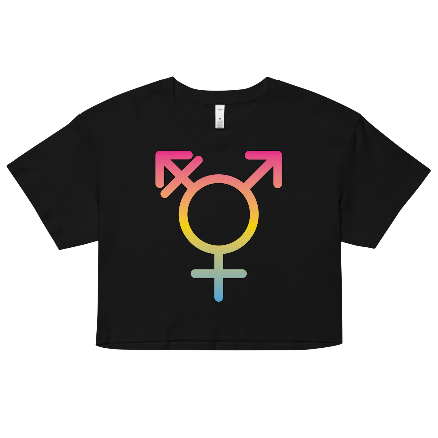 Transgender Symbol - Pansexual Pride Women’s crop top