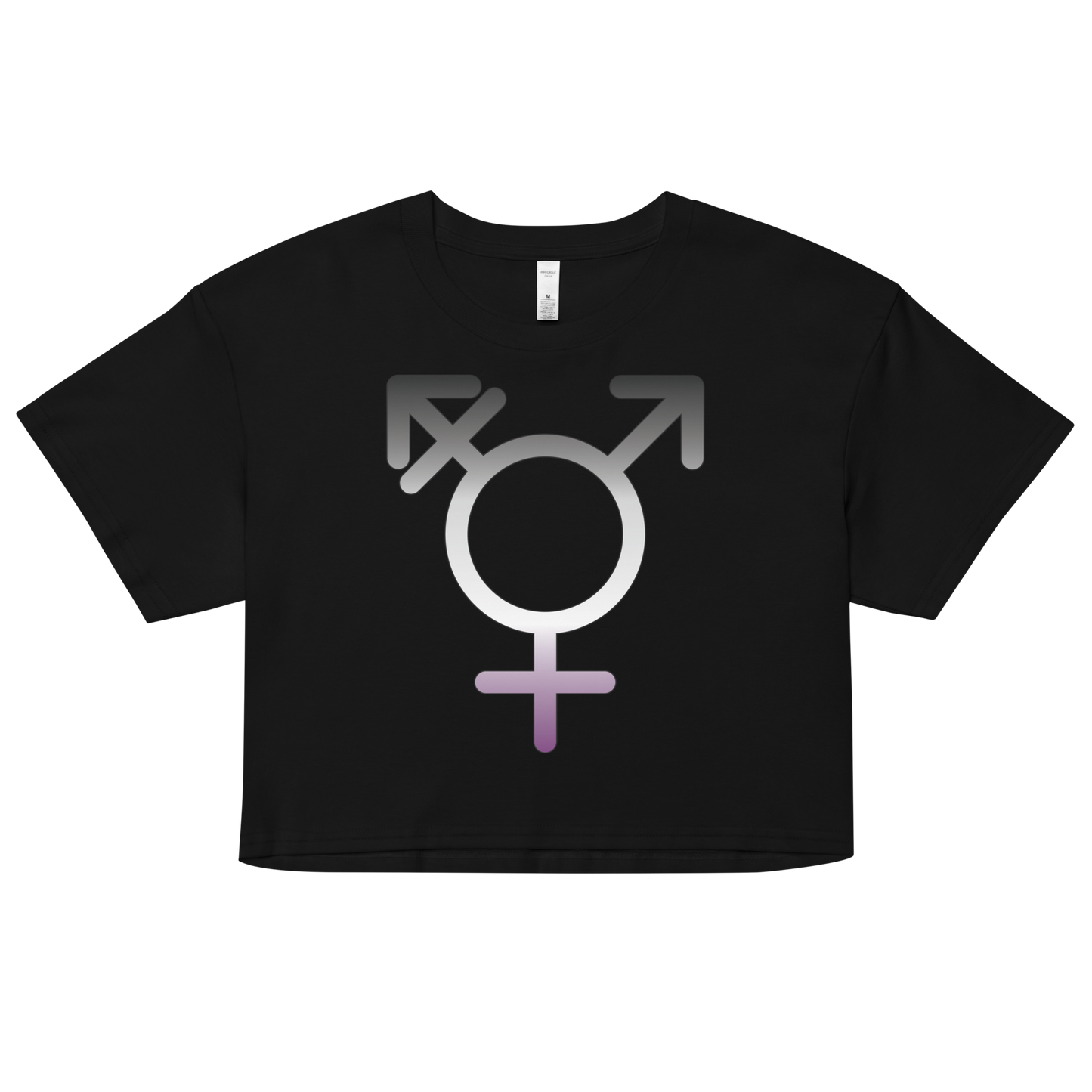 Transgender Symbol - Asexual/Demisexual Pride Women’s crop top