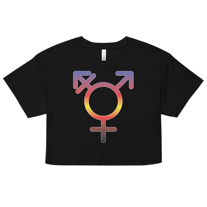 Transgender Symbol - Polyamory Pride Women’s crop top