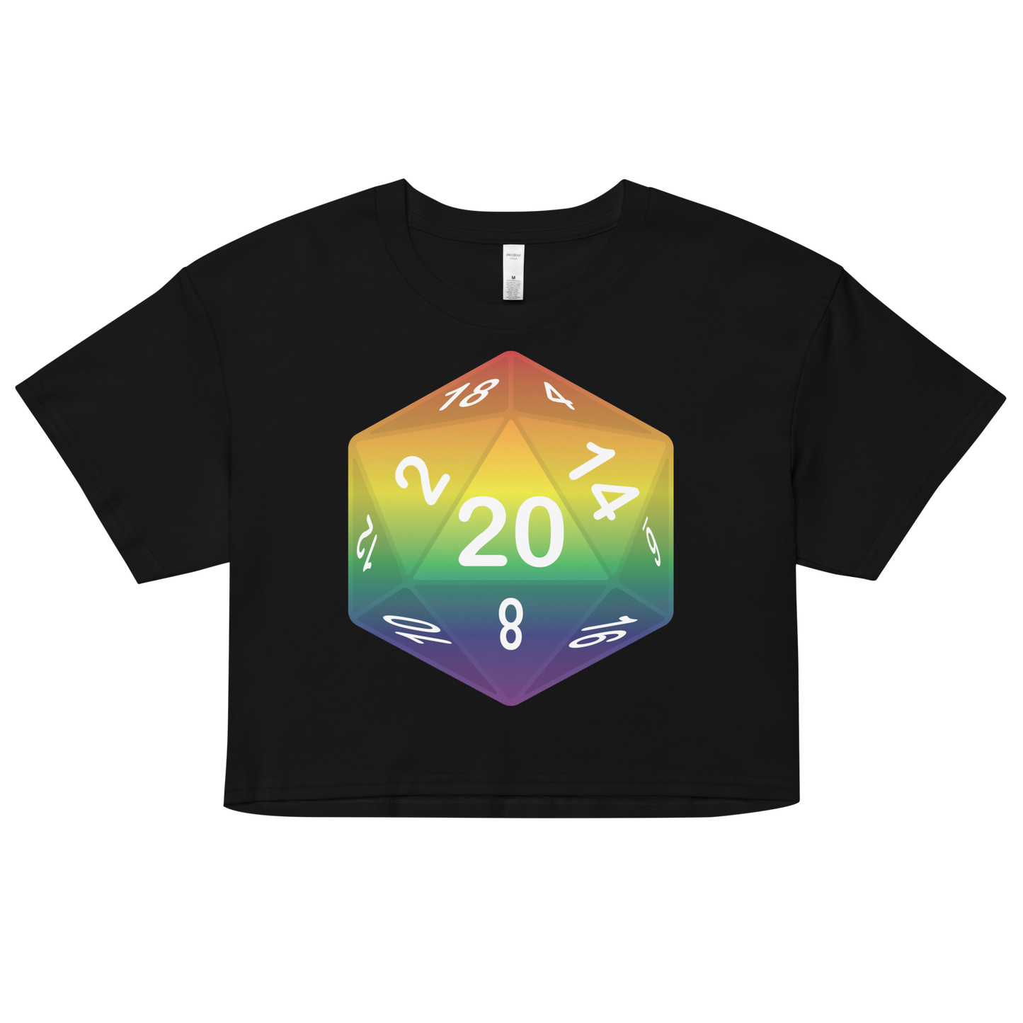 Pride Dice - Rainbow Women’s crop top