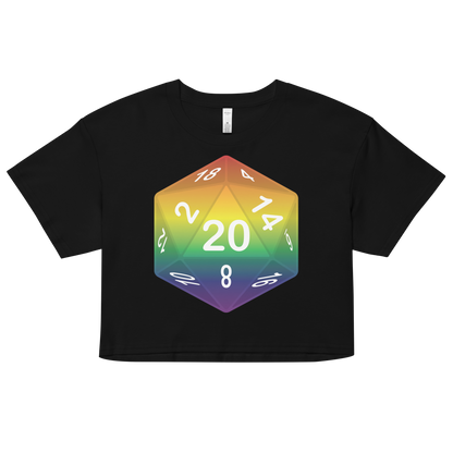 Pride Dice - Rainbow Women’s crop top