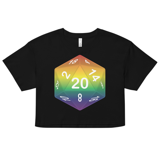 Pride Dice - Rainbow Women’s crop top