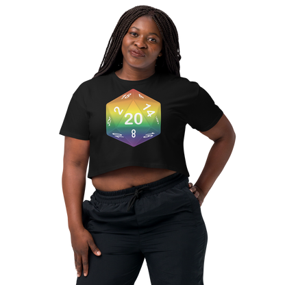 Pride Dice - Rainbow Women’s crop top