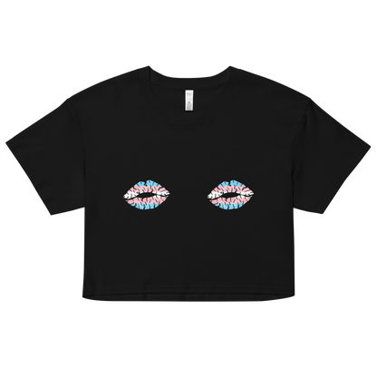 Trans Boob Kisses Women’s crop top