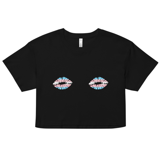 Trans Boob Kisses Women’s crop top