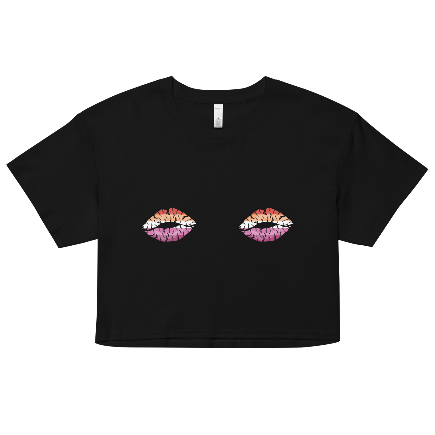 Lesbian Boob Kisses Women’s crop top