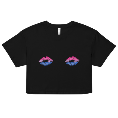 Bi Boob Kisses Women’s crop top