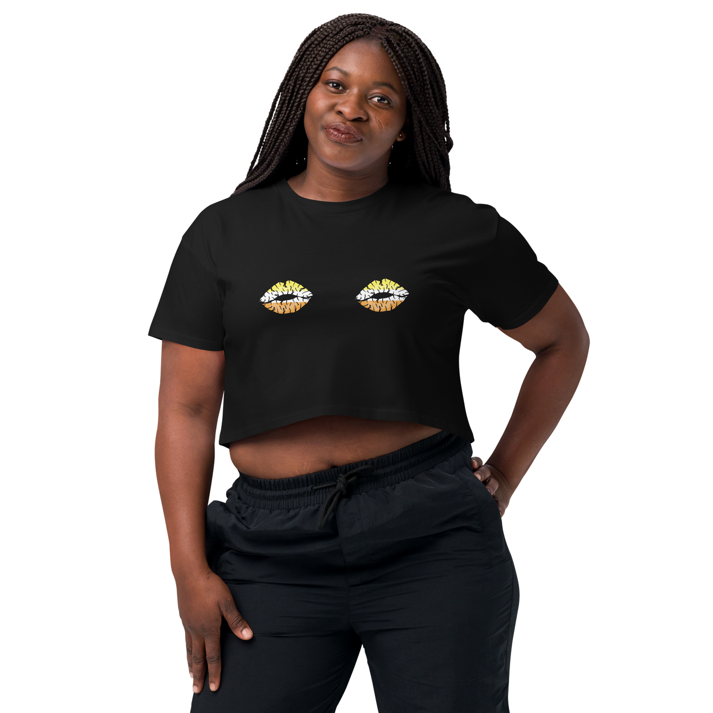 Maverique Boob Kisses Women’s crop top