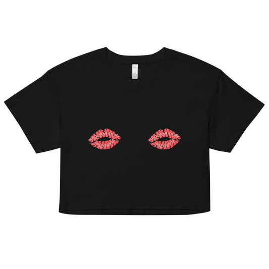 Boob Kisses Women’s crop top