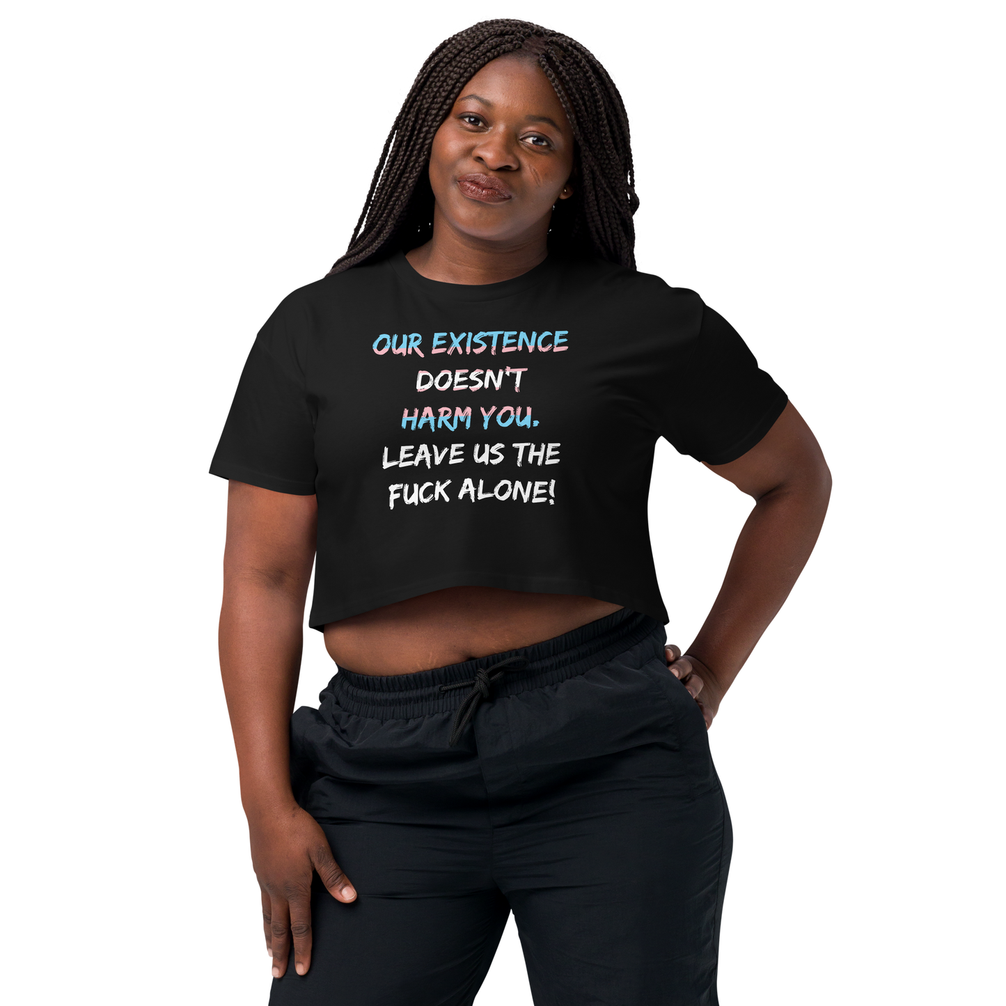 Leave Us Alone Women’s crop top