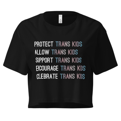 Support Trans Kids Women’s crop top