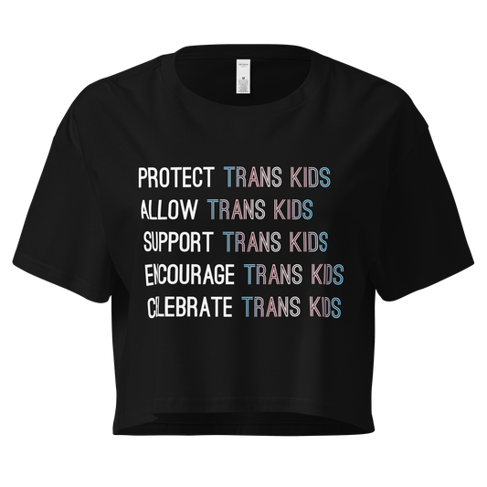 Support Trans Kids Women’s crop top