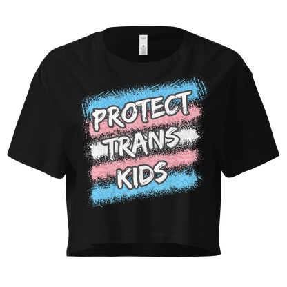 Protect Trans Kids Women’s crop top