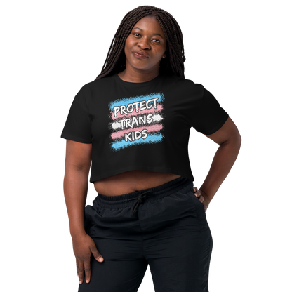 Protect Trans Kids Women’s crop top