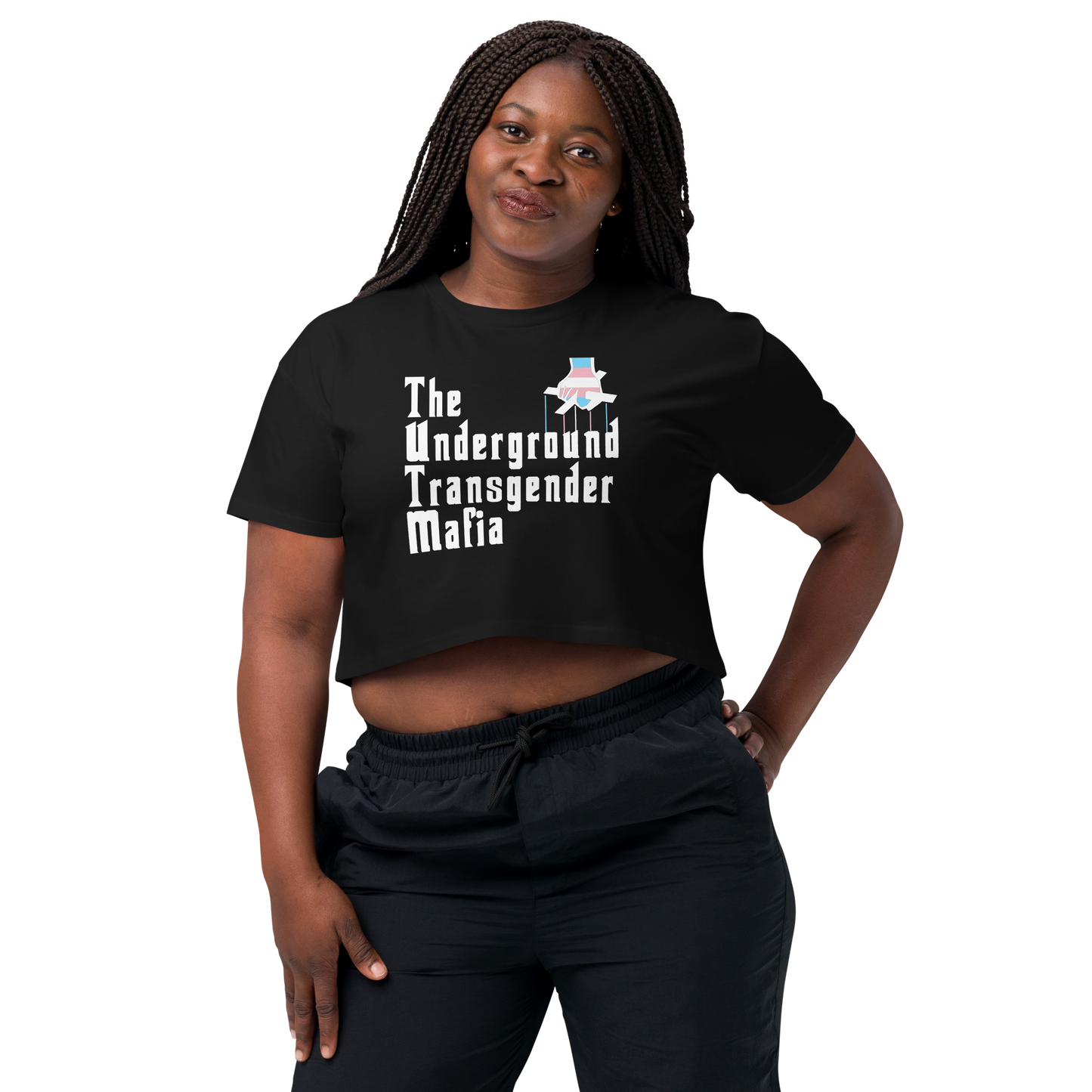 Underground Transgender Mafia Women’s crop top