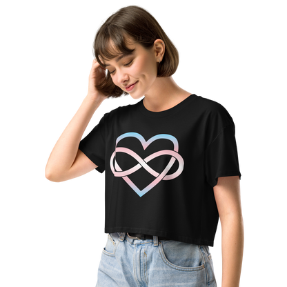 Polyamory Infinity Heart - Trans Women’s crop top