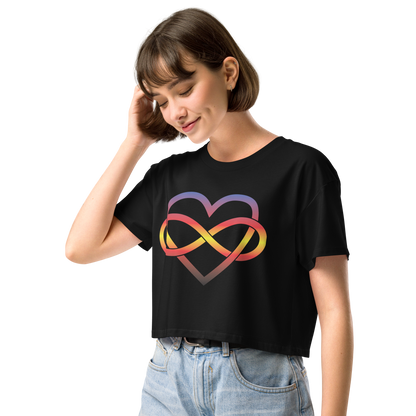 Polyamory Infinity Heart - Polyamory Women’s crop top