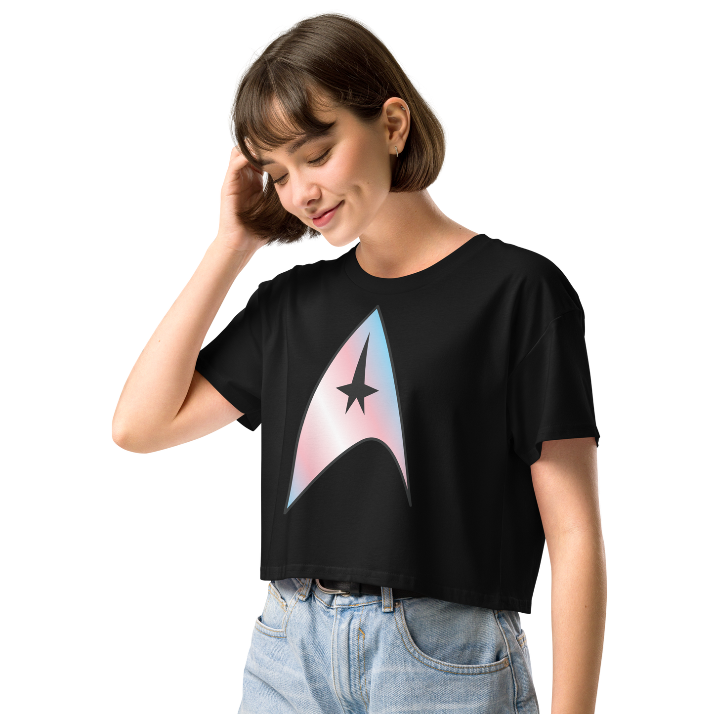 Starfleet Insignia - Trans Pride Women’s crop top