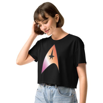 Starfleet Insignia - Lesbian Pride Women’s crop top