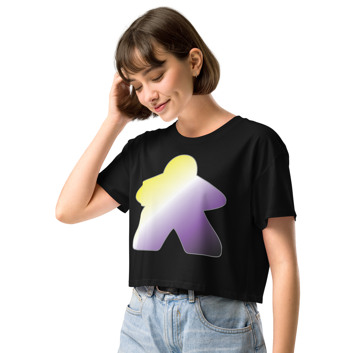 Queerple - Non-binary Pride Women’s crop top