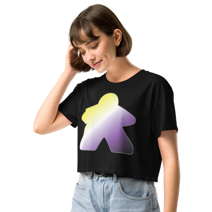 Queerple - Non-binary Pride Women’s crop top