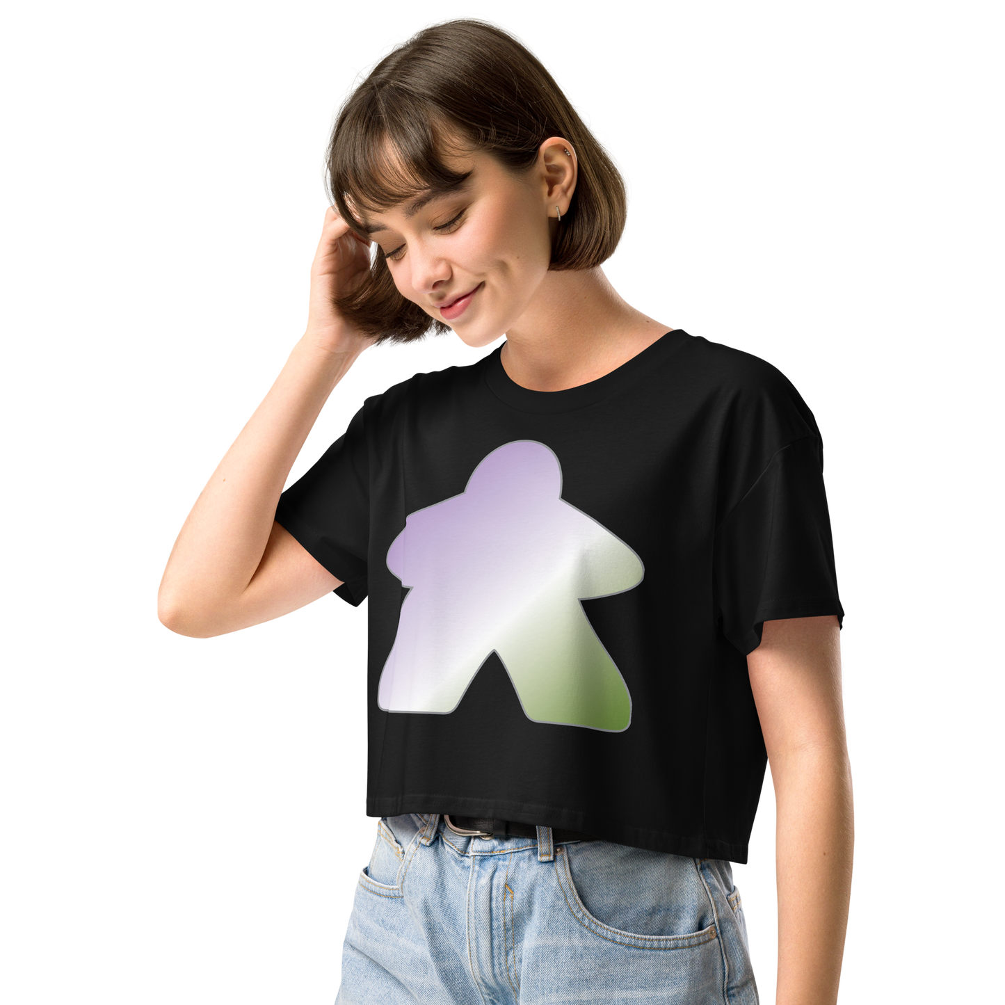 Queerple - Genderqueer Pride Women’s crop top