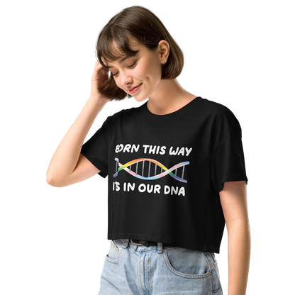 Born This Way - Rainbow/Trans Women’s crop top