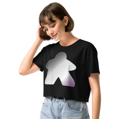 Queerple - Asexual/Demisexual Pride Women’s crop top