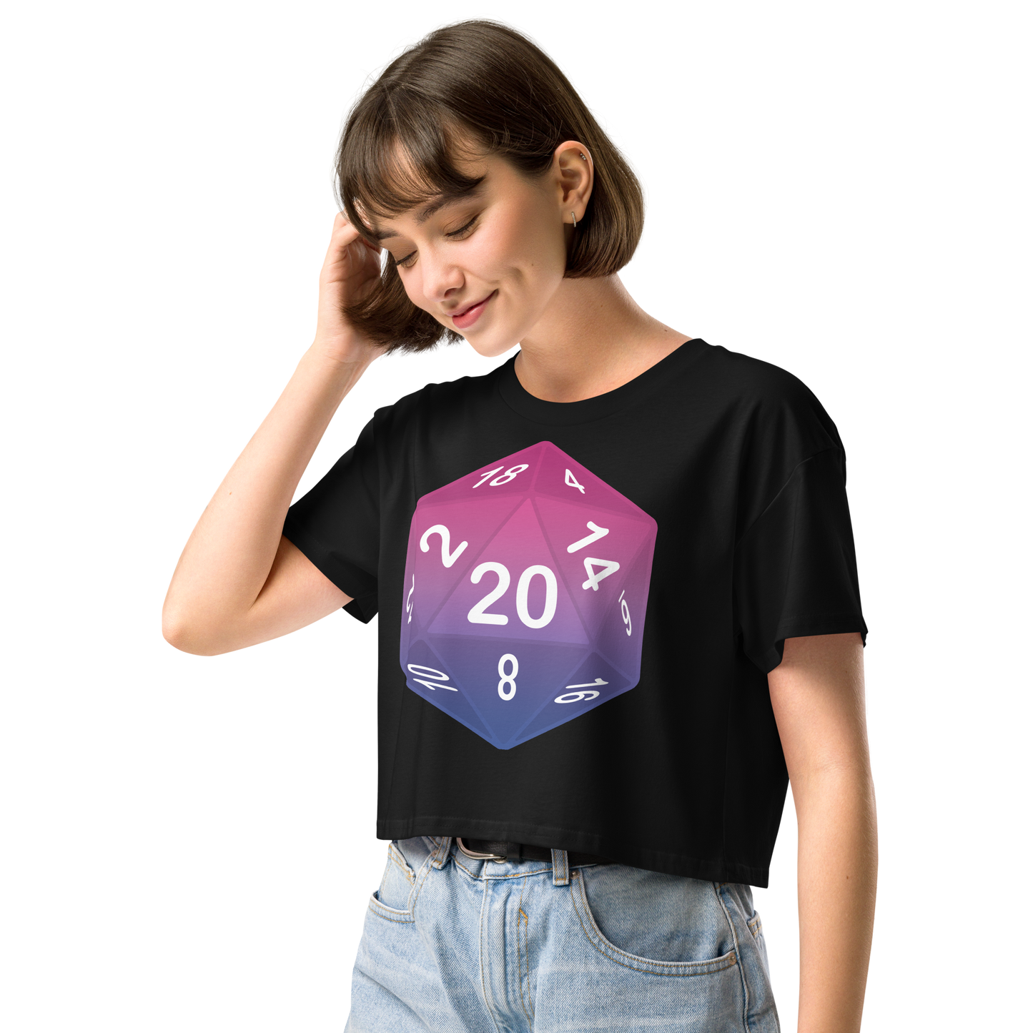 Pride Dice - Bisexual Women’s crop top