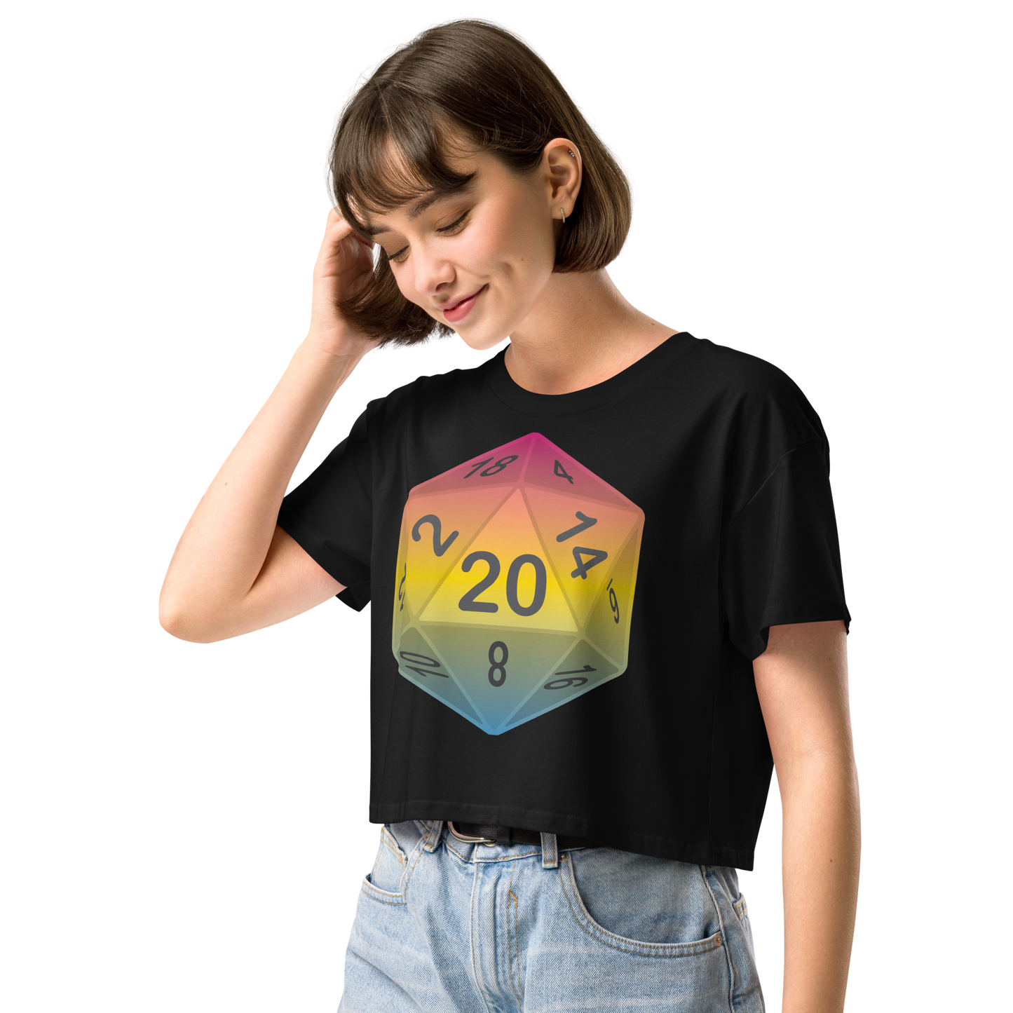 Pride Dice - Pansexual Women’s crop top