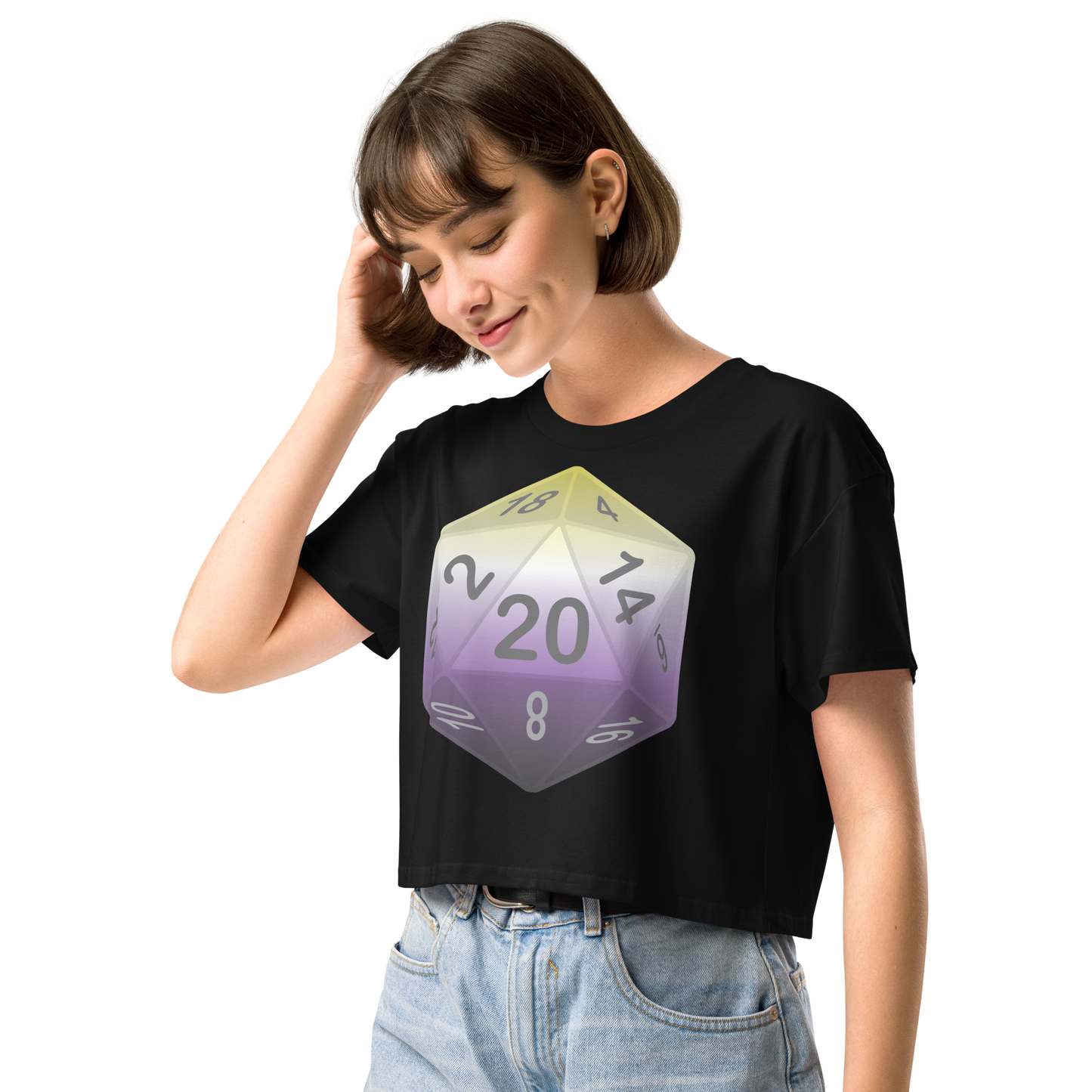 Pride Dice - Non-binary Women’s crop top