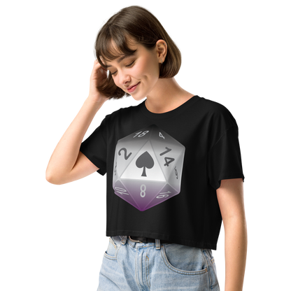 Pride Dice - Asexual Women’s crop top