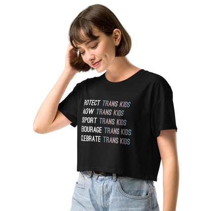 Support Trans Kids Women’s crop top