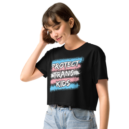 Protect Trans Kids Women’s crop top