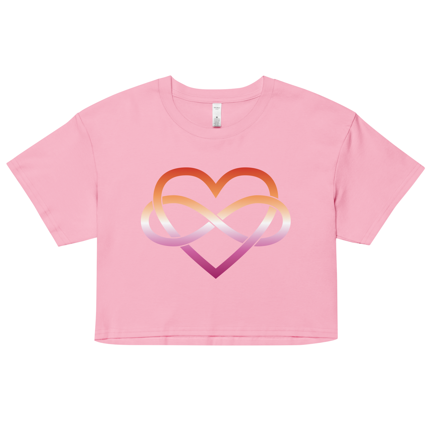 Polyamory Infinity Heart - Lesbian Women’s crop top