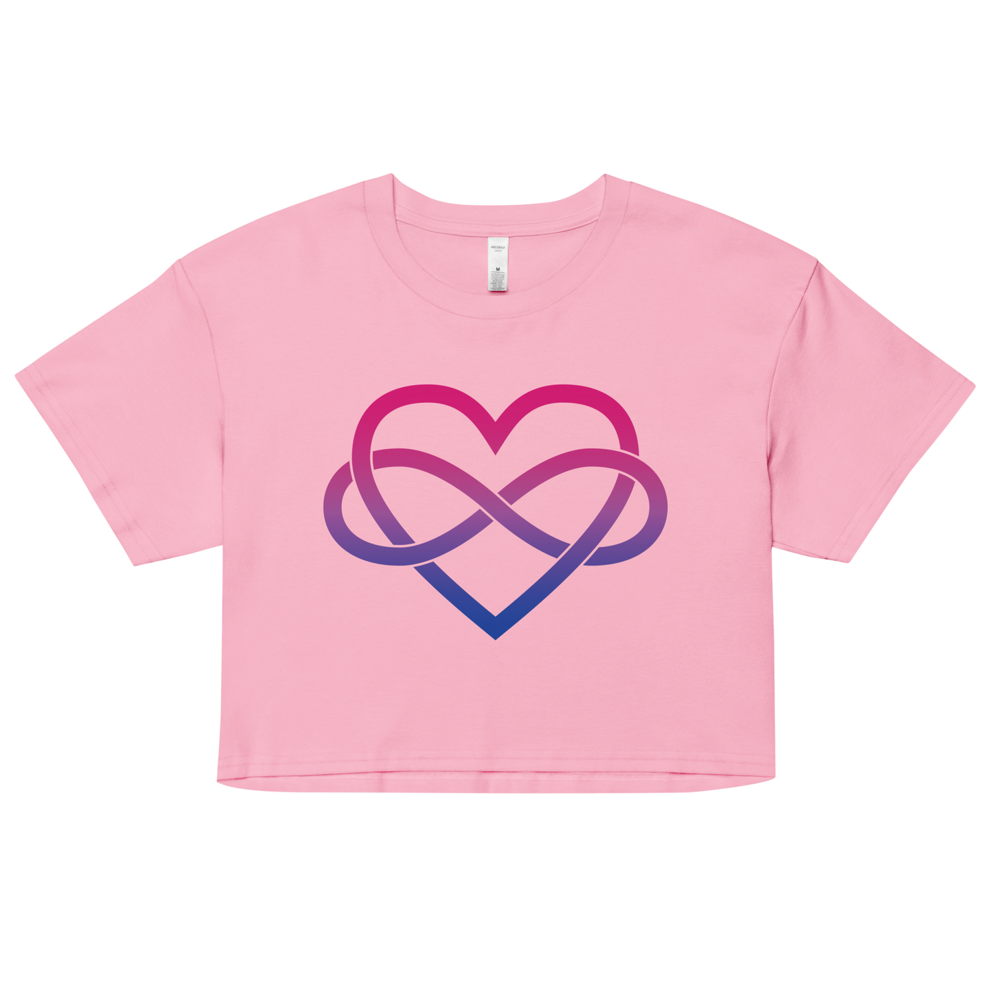 Polyamory Infinity Heart - Bisexual Women’s crop top