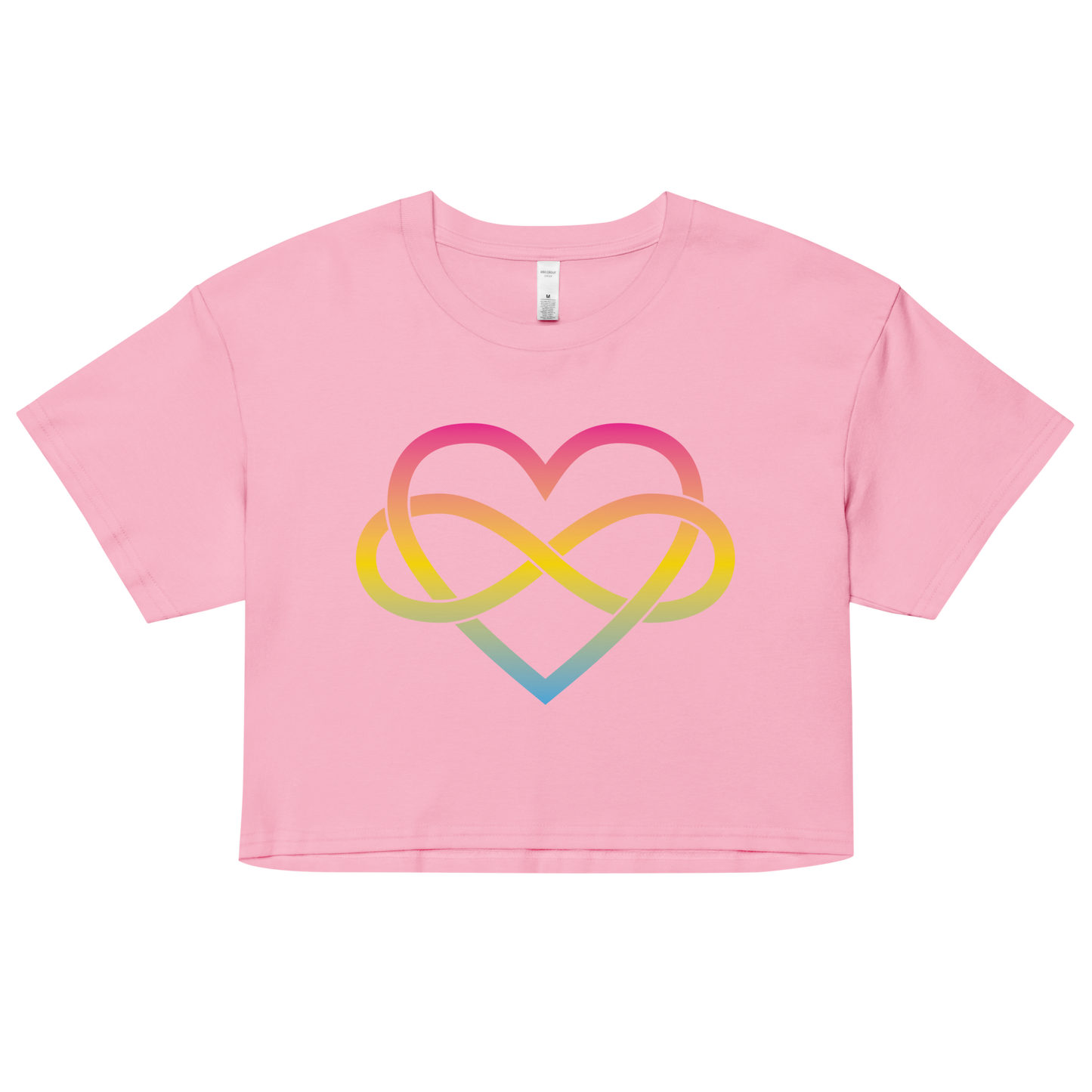 Polyamory Infinity Heart - Pansexual Women’s crop top