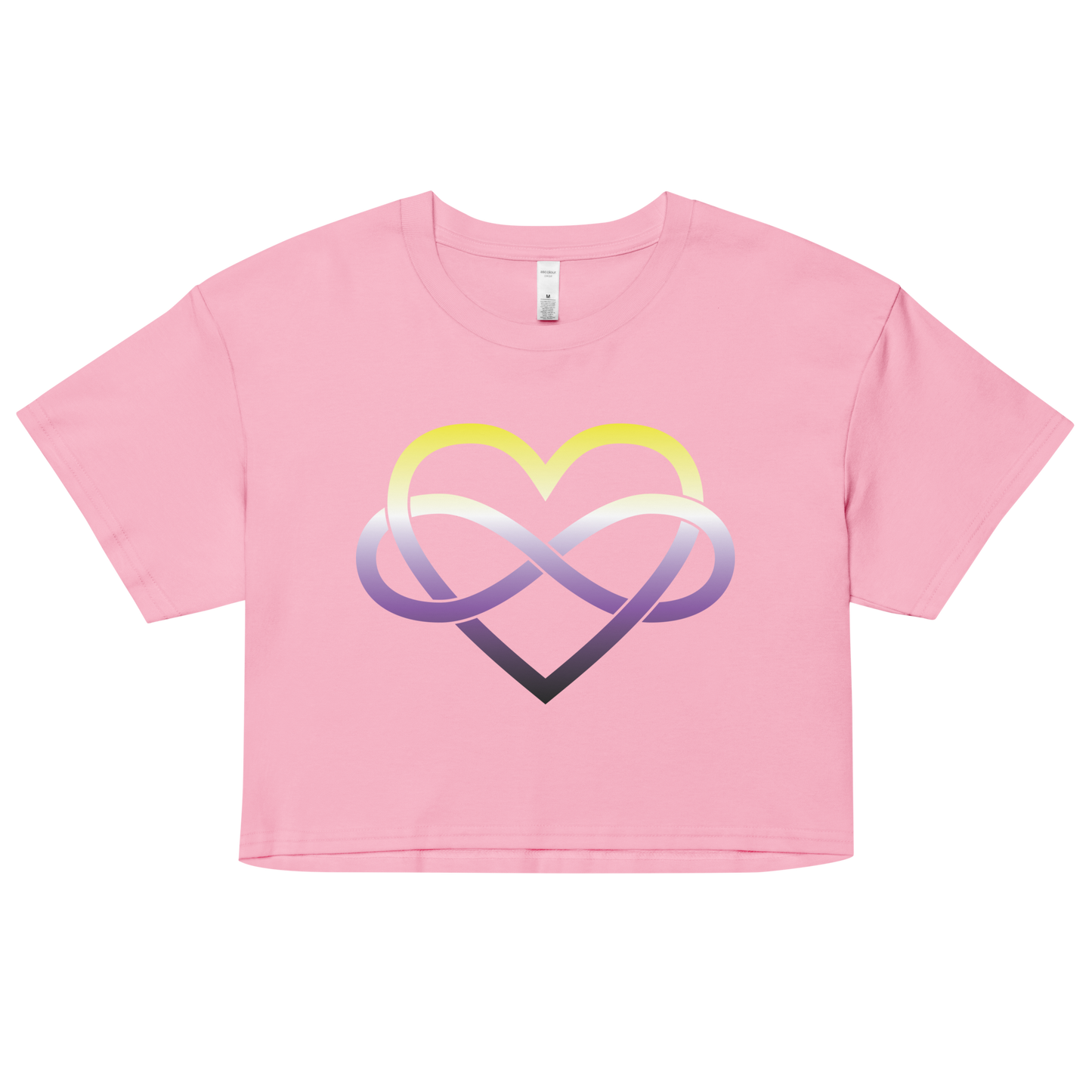 Polyamory Infinity Heart - Non-binary Women’s crop top