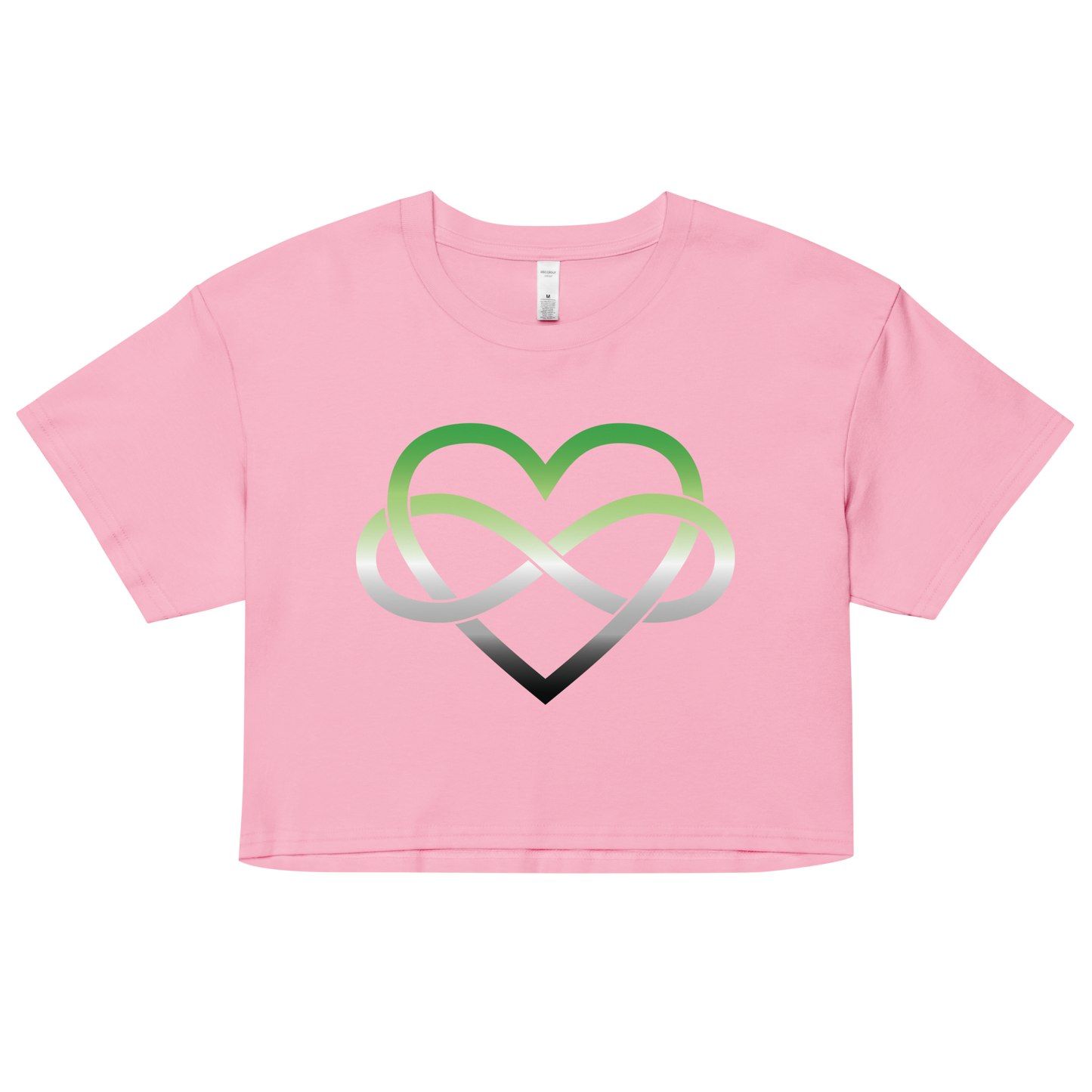 Polyamory Infinity Heart - Aromantic Women’s crop top