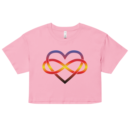 Polyamory Infinity Heart - Polyamory Women’s crop top