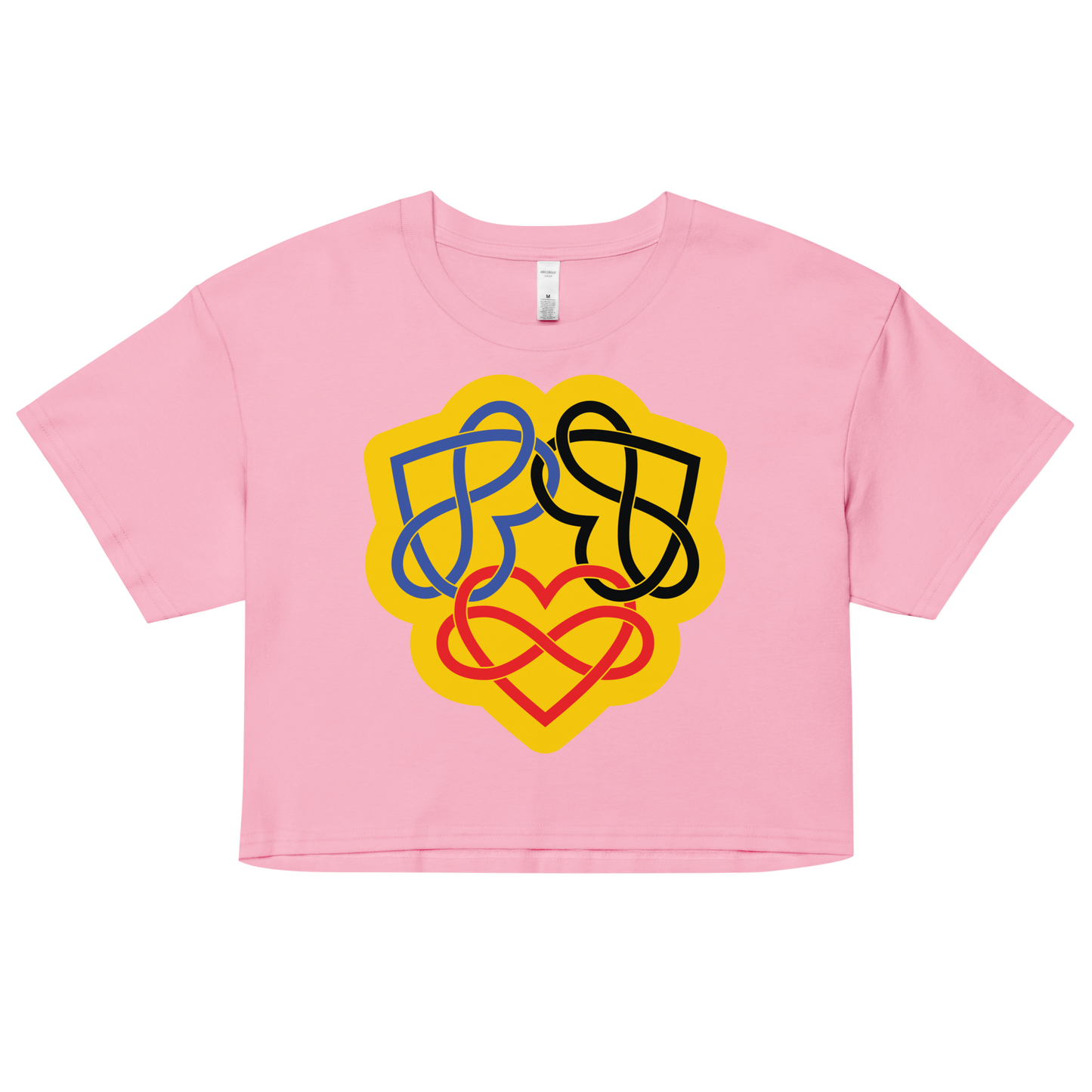 Poly Infinity Hearts Interlocked Women’s crop top