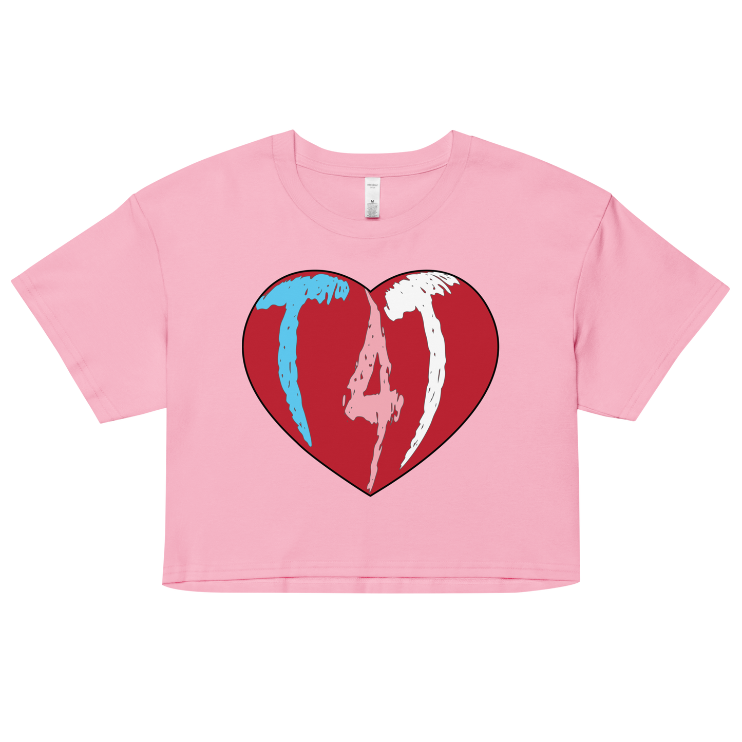 T4T Heart Women’s crop top