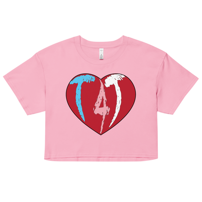 T4T Heart Women’s crop top