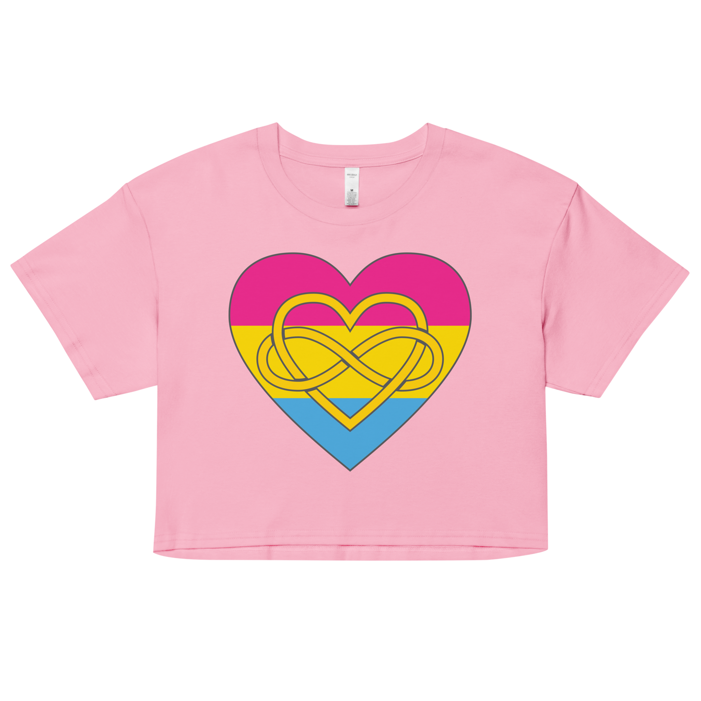 Polyamory Infinity Heart Pansexual Pride Women’s crop top