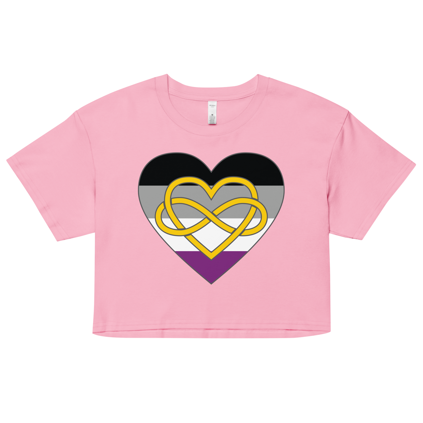 Polyamory Infinity Heart Asexual Pride Women’s crop top